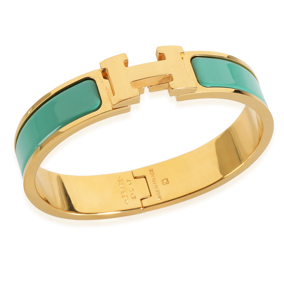 HERMES Clic H Bracelet in Gold Plated - Picture 5 of 7